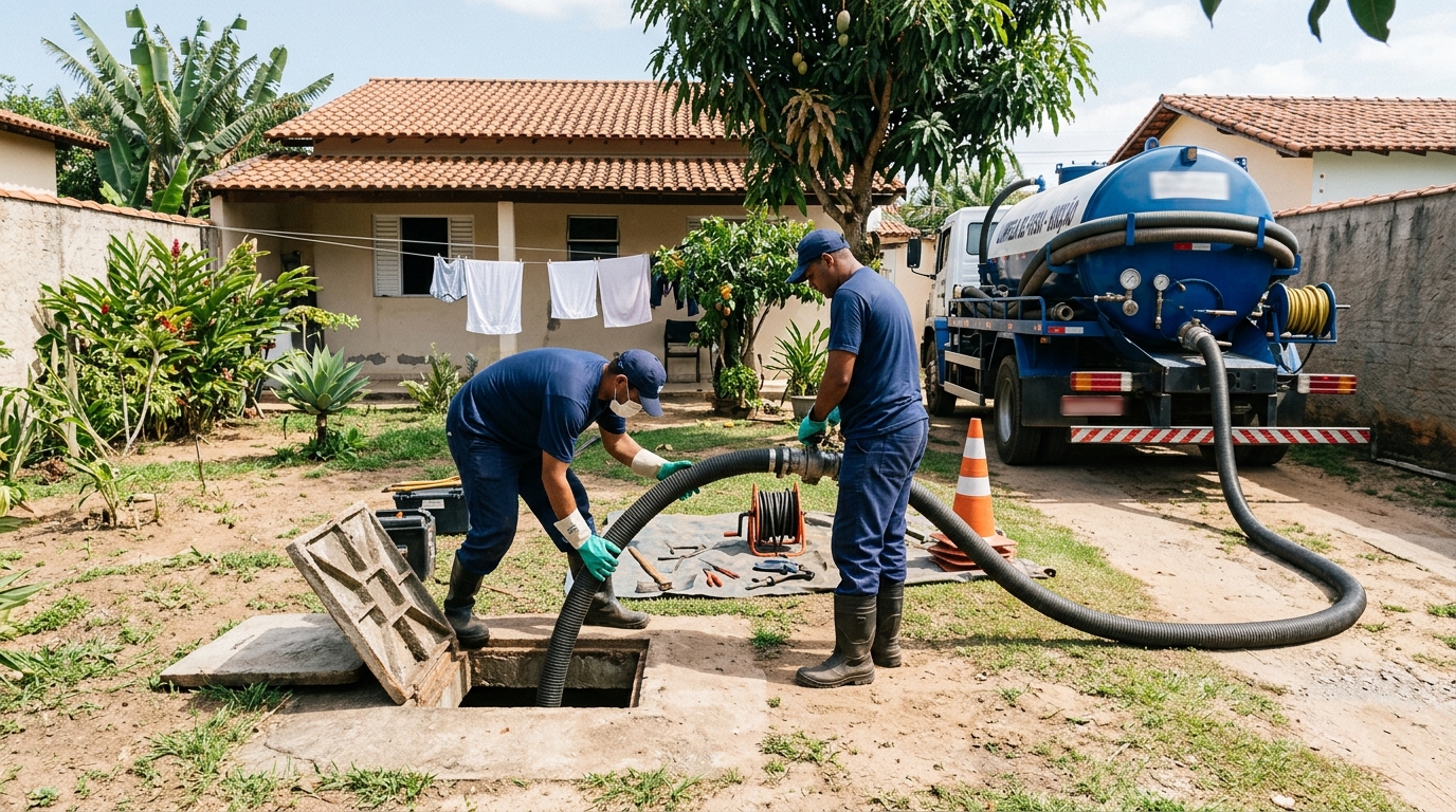 Limpeza de fossa séptica em Campo Grande-MS